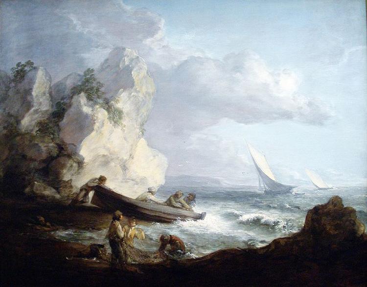 Thomas Gainsborough Seashore with Fishermen Germany oil painting art